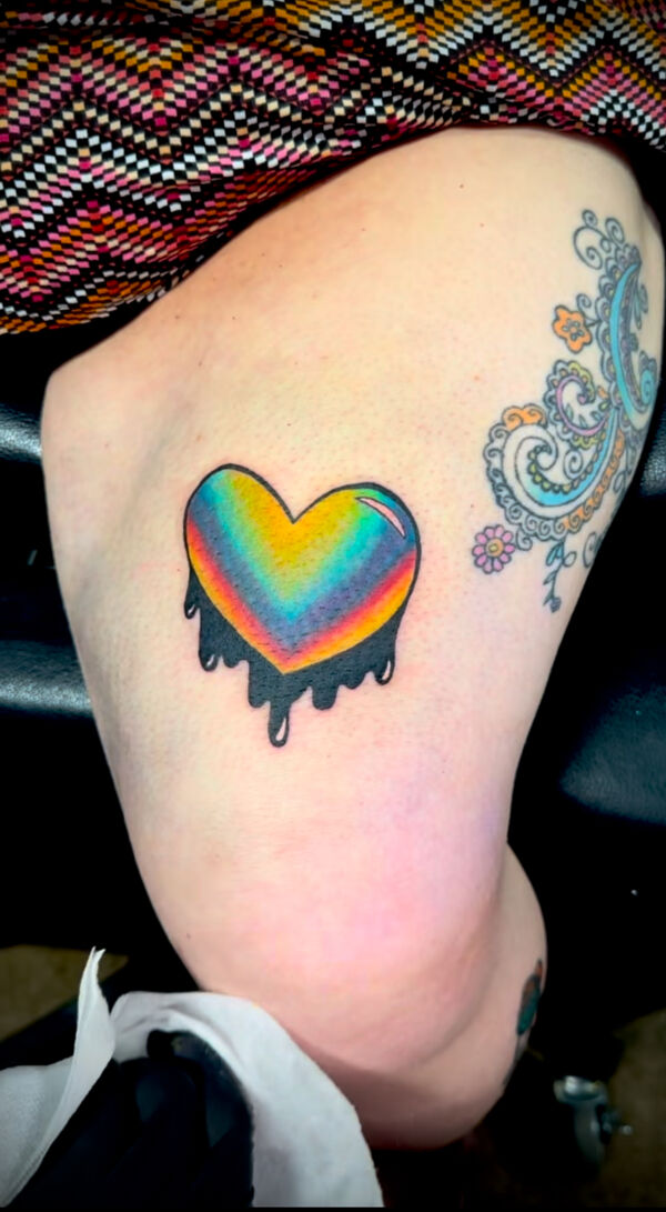 Pokeball Colorful tattoo prism