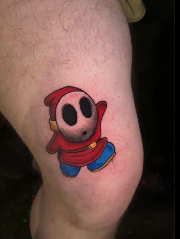 Shyguy Mario Tattoo