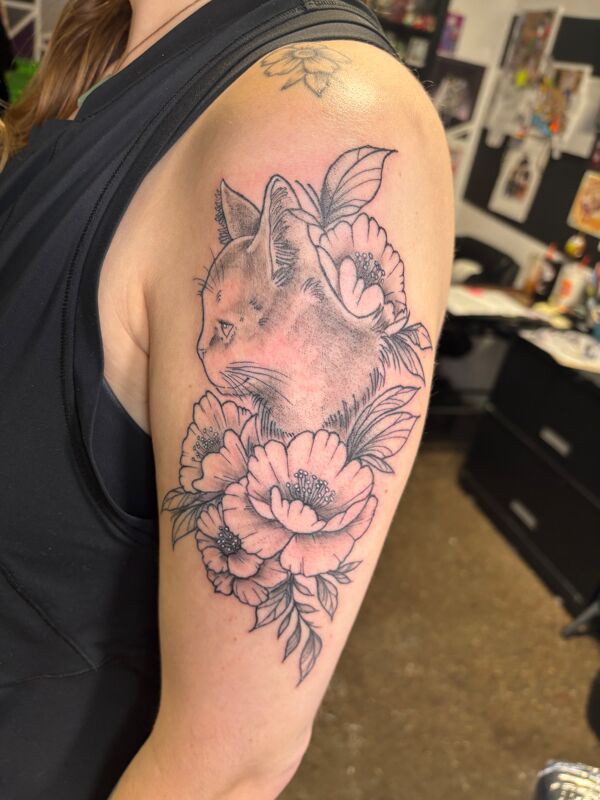 Geometric Dotwork Tattoo